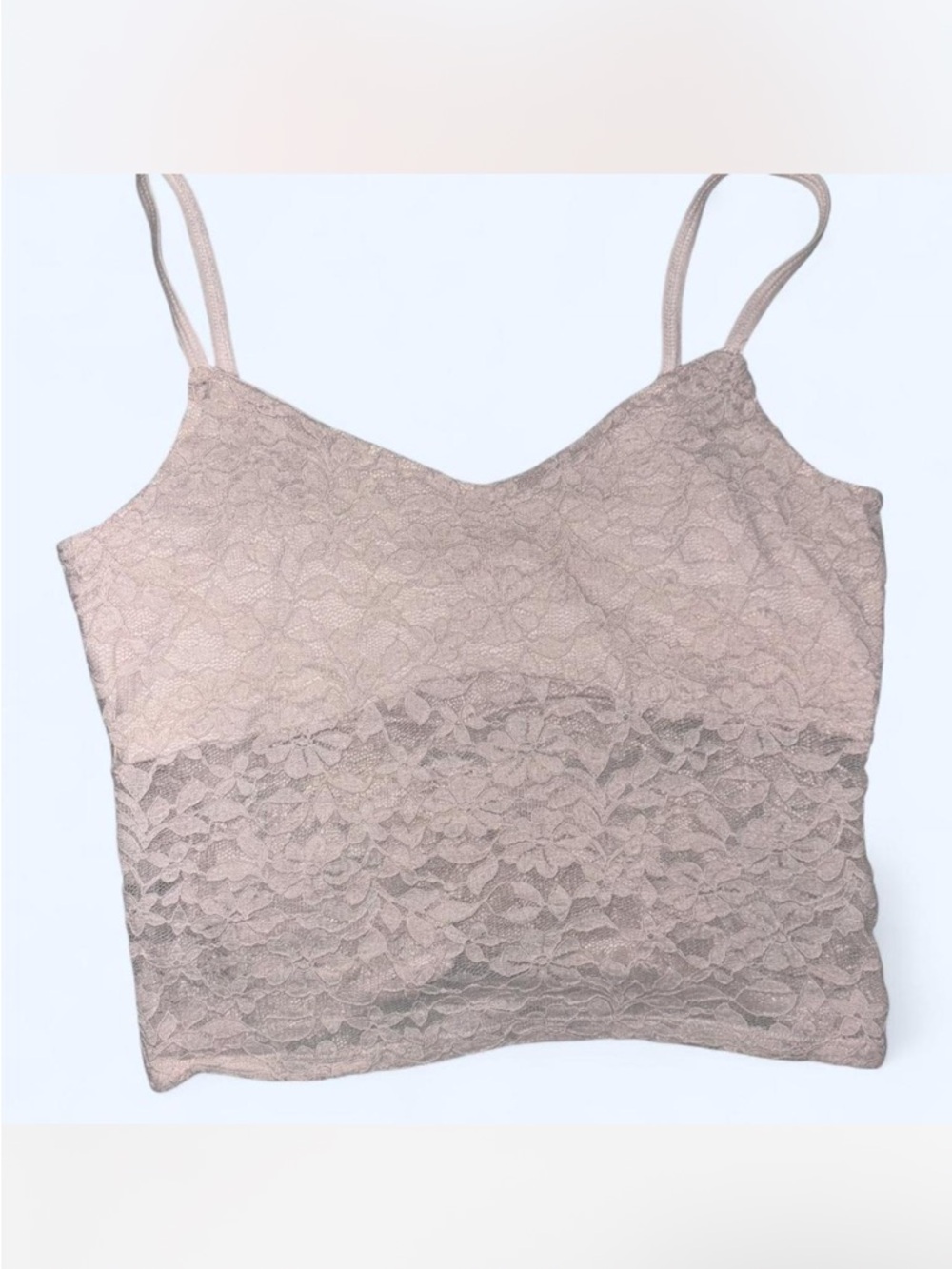 Hollister Lace Cropped Cami Tank Top